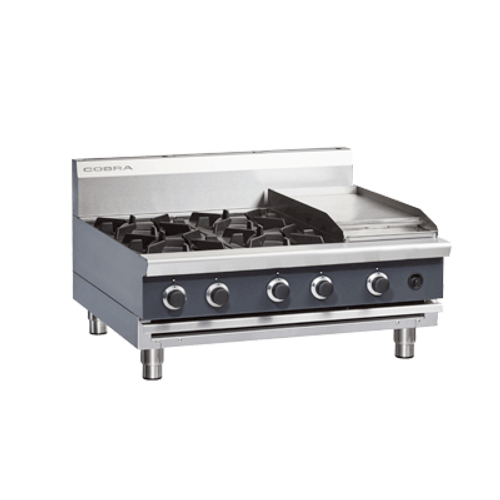 Cobra C9C-B Benchtop 4 Burner Griddle Gas Cooktop Cobra C9C-B Benchtop 4 Burner Griddle Gas Cooktop