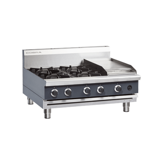 Cobra C9C-B Benchtop 4 Burner Griddle Gas Cooktop