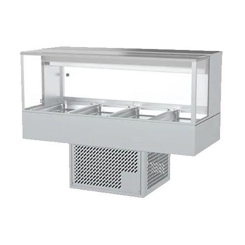 Woodson WR.CFSQ24 Cold Food Display Square Glass - 4 Module