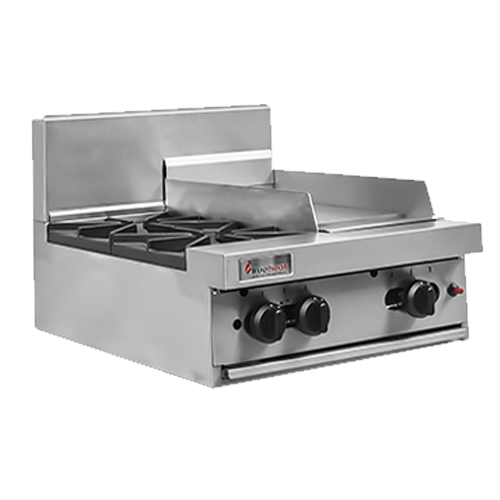 Trueheat RCT6-2-3G 2 Burner Griddle Gas Cooktop