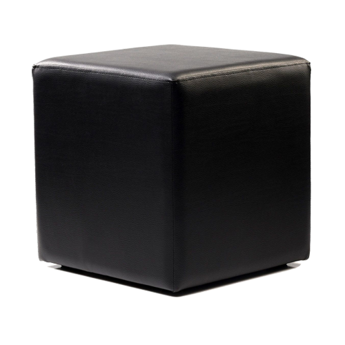 Ottoman Cube Black