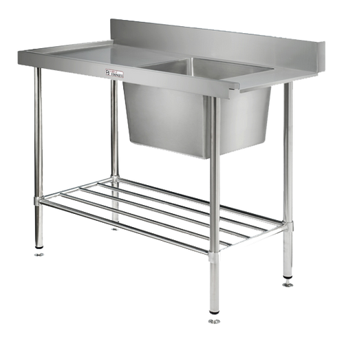 Stainless Steel 900x600 Right Side Dishwasher Inlet Bench