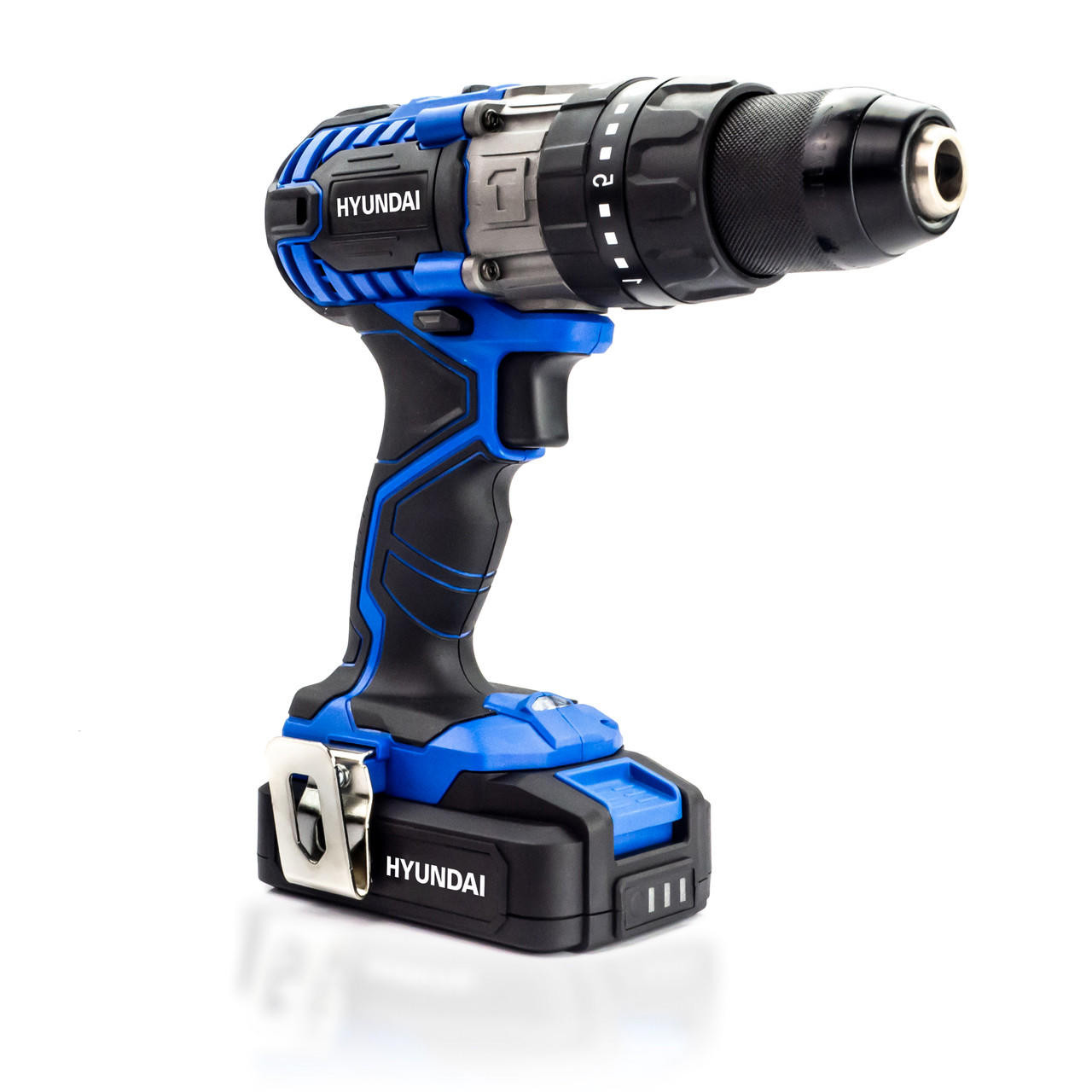 Hyundai 20V MAX Li-Ion Rechargeable Cordless Drill Driver with 13-Piece  Drill Accessory Kit HY2176