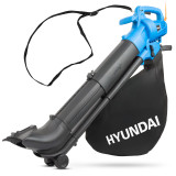 Hyundai 3000w 3-in-1 Leaf Blower, Vacuum, Shredder, 6-Speed, 45L Large Collection Bag, Long 12m Cable | HYBV3000E2 Hyundai 3000w 3-in-1 Leaf Blower, Vacuum, Shredder, 6-Speed, 45L Large Collection Bag, Long 12m Cable | HYBV3000E2