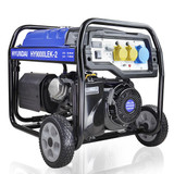 Hyundai 7kW / 8.75kVa* Recoil and Electric Start Site Petrol Generator | HY9000LEK-2