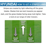 How to get a striped lawn