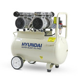 Hyundai 50 Litre Electric Air Compressor, 11CFM/100psi, Oil Free, Low Noise, Electric 2hp | HY27550