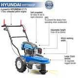 Hyundai Heavy Duty Self Propelled Petrol Wheeled Grass Trimmer