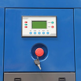 Control panel and emergency stop