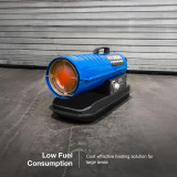 Hyundai 70,000BTU / 20kW Diesel or Kerosene Space Heater, 496m3 Coverage, Thermostat | HY70DKH