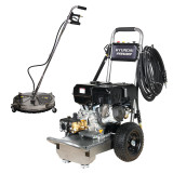 Hyundai 4000psi 420cc 15L/min Petrol Pressure Washer & 24" Flat Surface Cleaner | HYW4000P + 85.403.010