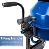 Tilting handle cement mixer