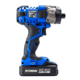 Hyundai 20V MAX 180Nm Cordless Impact Driver and 32-Piece Drill Bit Accessory Set, 2Ah Li-Ion Battery | HY2177