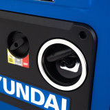 Rapid Electric Start: This Hyundai generator can be started within seconds at the touch of a button thanks to its integrated electric start function.