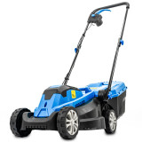 Hyundai 33cm 1300W Electric Lawn Mower, 11m Detachable Power Cable, 3 Heights & 30L Collection Bag | HYM3313E