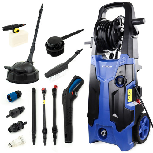 Hyundai 2500W 2610psi 180bar Electric Pressure Washer With 8.5L/Min Flow Rate | HYW2500E