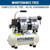 Hyundai HY5508 4CFM, 550w, 0.75HP, 8 Litre Oil Free Direct Drive Silenced Air Compressor (Electric Air Compressors)