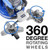 360 degree rotating wheels for incredible versatility
