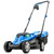 Hyundai 33cm 1300W Electric Lawn Mower, 11m Detachable Power Cable, 3 Heights & 30L Collection Bag | HYM3313E