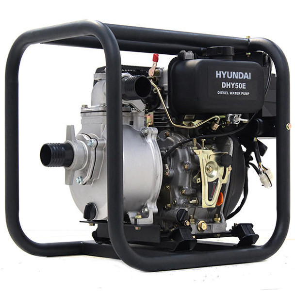 Hyundai 75mm 3 Petrol Trash Water Pump, 25m Total Head, 7m Lift,  1,000L/min Flow Rate