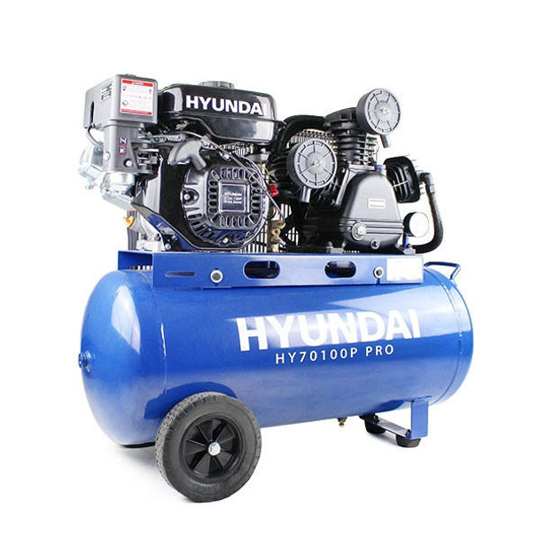 Hyundai 212cc 7hp 3/4'' 19.05mm Electric-Start Horizontal Straight Shaft  Petrol Replacement Engine, 4-Stroke, OHV