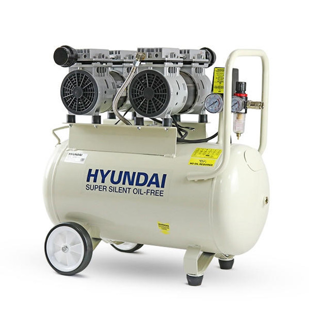Compresor de Aire 50 Litros 1hp 115 Psi Hyundai Hyac50c