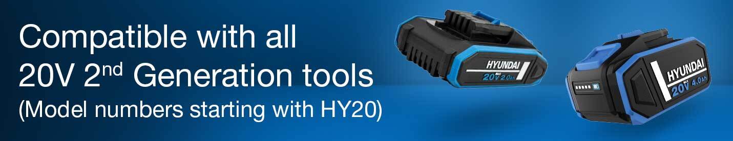 Compatible with all 20V 2nd Generation Tools