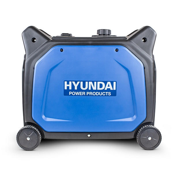 Hyundai 3200W / 3.2 kW Petrol Inverter Generator, Remote Keyfob & Electric  Start, Wheel Kit & Open Frame