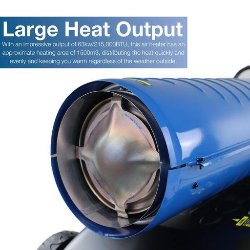 Hyundai 63kW Diesel / Kerosene Industrial Space Heater 215,000BTU | HY215DKH