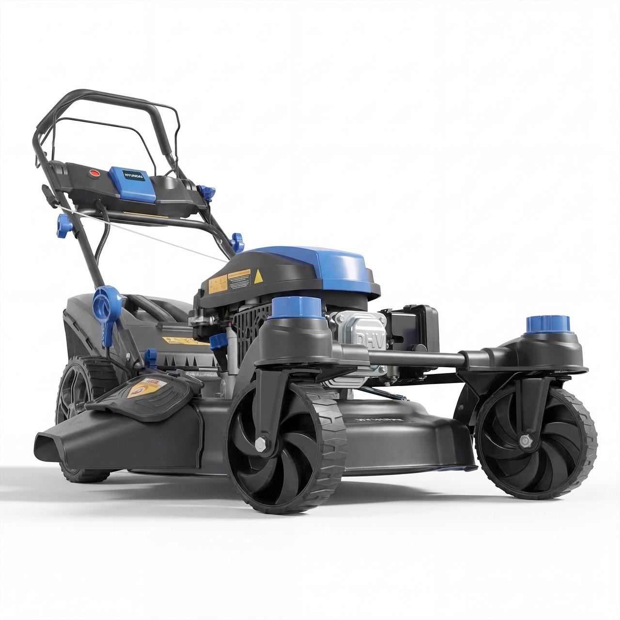 Image of Hyundai 20" / 51cm Zero Turn Self-Propelled Petrol Lawnmower, Electric Start, 196cc