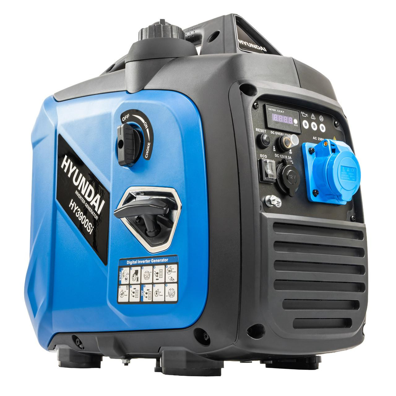 Image of Hyundai 3.3kW / 3300W Inverter Generator, Recoil Start, Pure Sine Wave