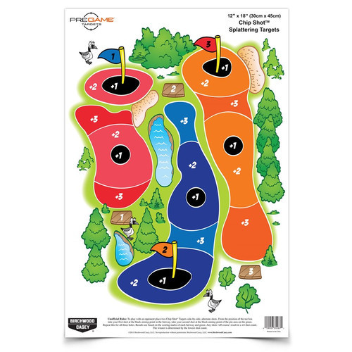 Birchwood Casey Pregame Targets, Chip Shot, 12" x 18", 8 pk