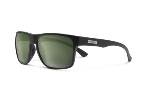 Suncloud Rambler, Matte Black/Polarized Green