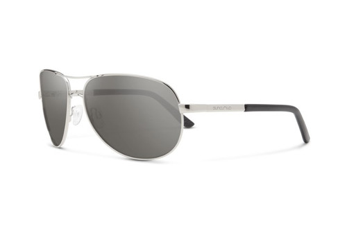 Suncloud Aviator, Silver/Polarized Gray