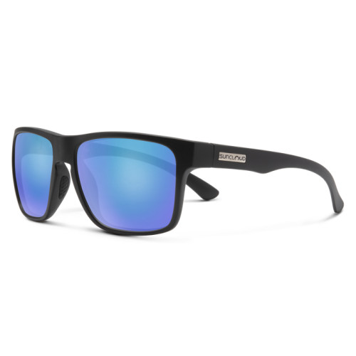 Suncloud Rambler, Matte Black/Polarized Blue Mirror