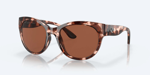 Costa Sunglasses, Maya, Shiny Coral Tortoise w/ Copper Lens