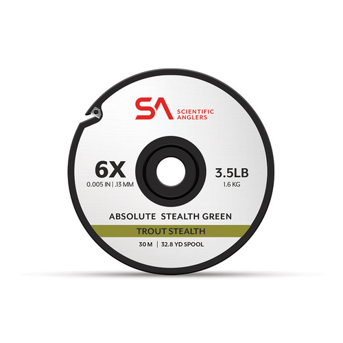 Scientific Anglers Absolute Stealth Green Trout Tippet, 30m