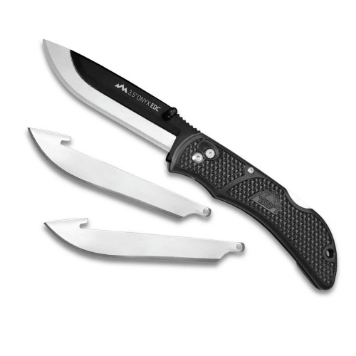 Outdoor Edge Onyx EDC Razor Knife w/ 3 Blades, Folding