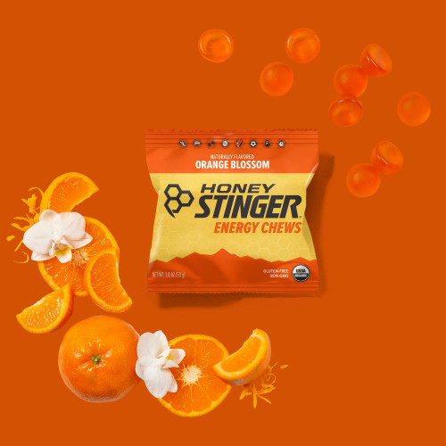 Honey Stinger, Gluten Free Organic Energy Chews, Orange Blossom