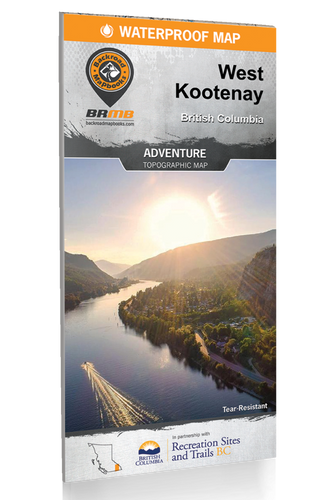 BRMB Waterproof Adventure Map, West Kootenay BC BRMB Waterproof Adventure Map, West Kootenay BC