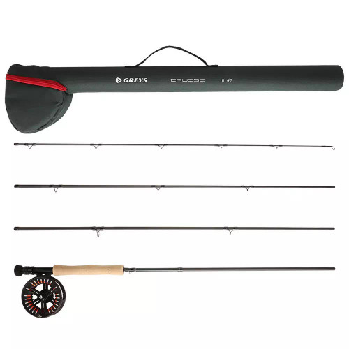 Greys Cruise High Performance Fly Combo, Rod/Reel/Case, Pre-Spooled, 9'0", 4 pc, 8 wt (GCBOCRU908)