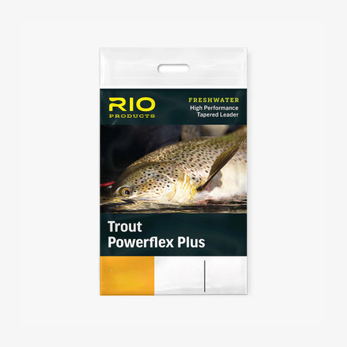 Rio Powerflex Plus Tapered Leader, Trout, 9 ft, Fly Fishing