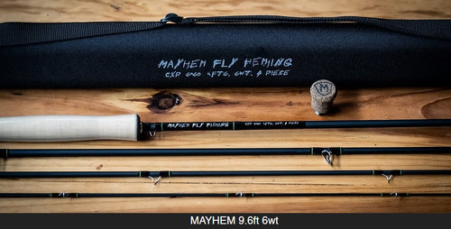 Mayhem Fly Fishing CXP 6960 w/ Tube, 9'6", 4 pc, 6 wt