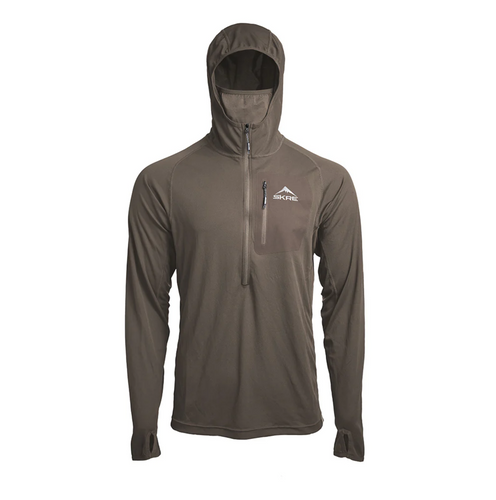 Skre Torrid Long Sleeve Hoodie, Ash Brown