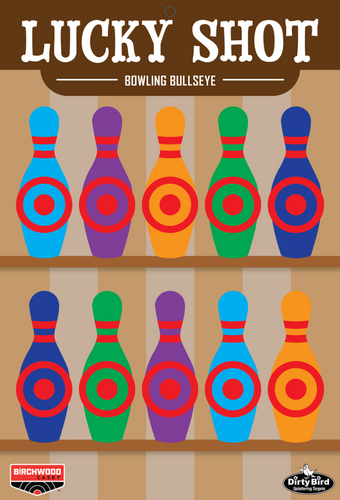 Birchwood Casey Dirty Bird Targets, 12" x 18" Bowling Pin, 6 pk