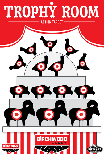 Birchwood Casey Dirty Bird Targets, 12" x 18" Trophy Room, 6 pk
