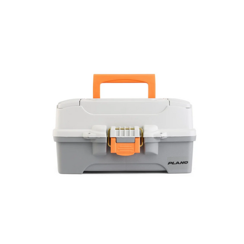 Plano One Tray Tackle Box, Grey/Orange