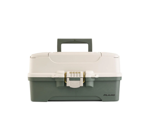 Plano Three Tray Tackle Box, Green/Tan