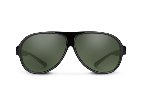 Suncloud Rooney, Black/Polarized Gray Green