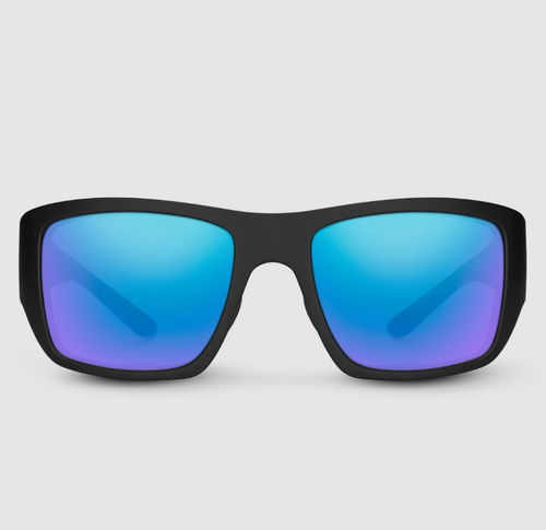 Suncloud Sculpin, Matte Black/Polarized Blue Mirror